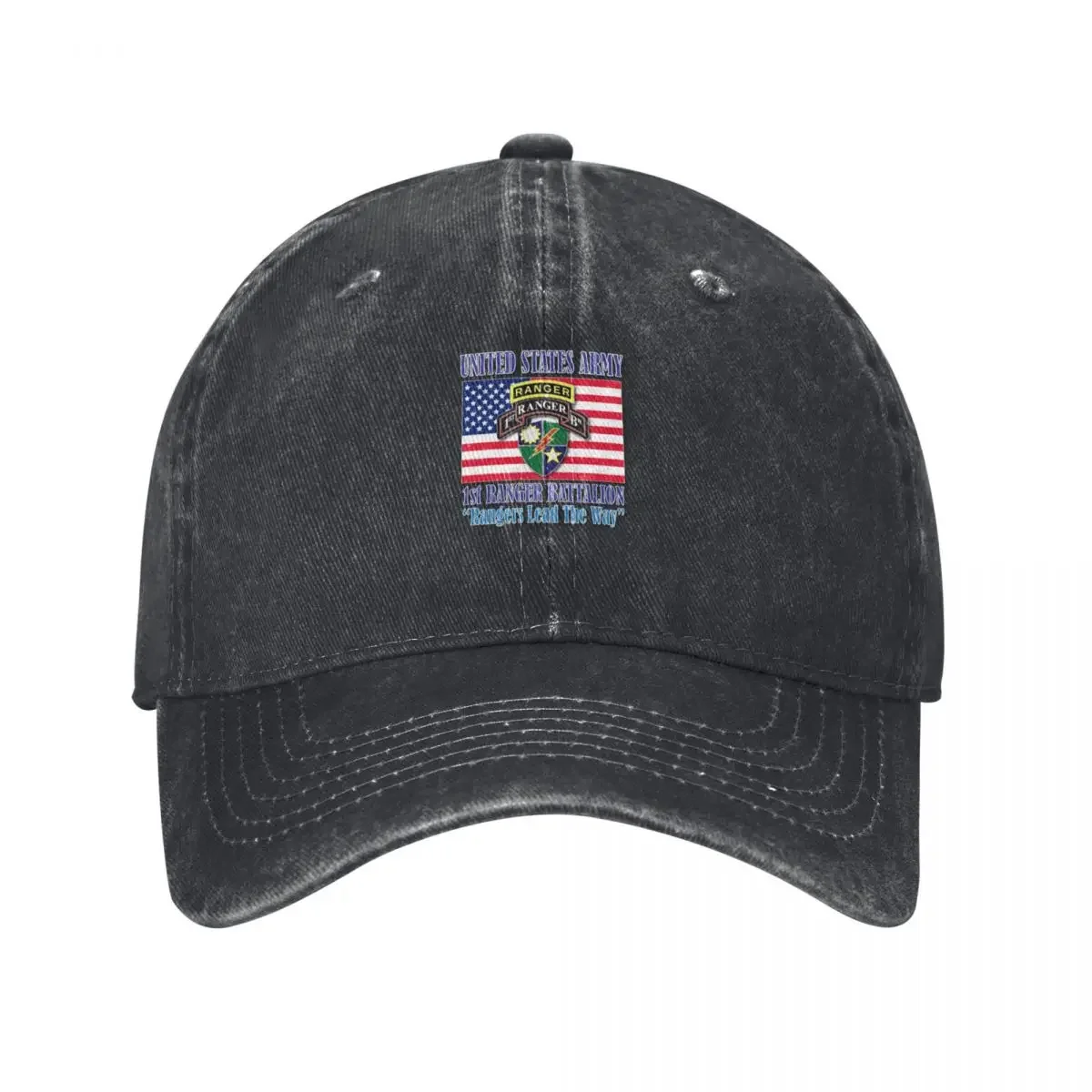 

1st Ranger Battalion- Rangers Lead The Way Baseball Cap Anime Hat Baseball Cap derby hat Trucker Hat Women's Hats Men's