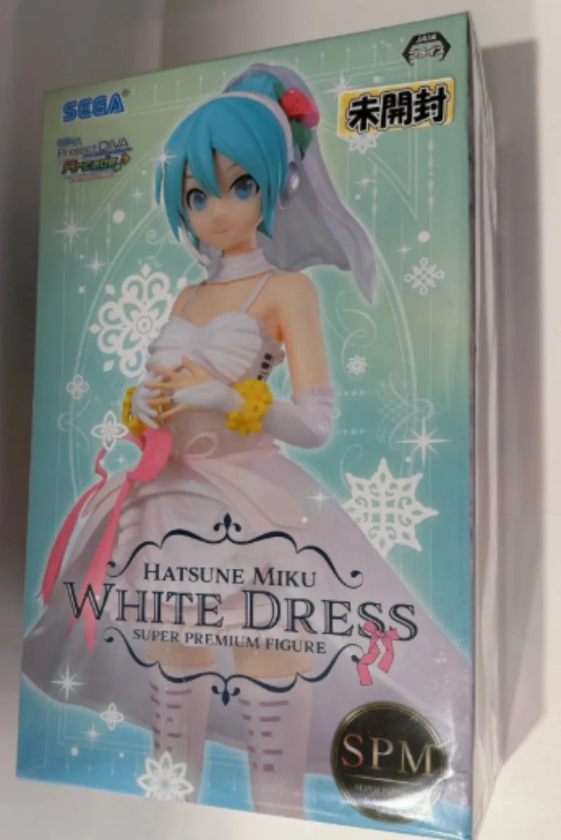 sega-hatsune-miku-diva-project-robe-de-mariee-figurines-sceniques-d'anime-ornements-de-modele