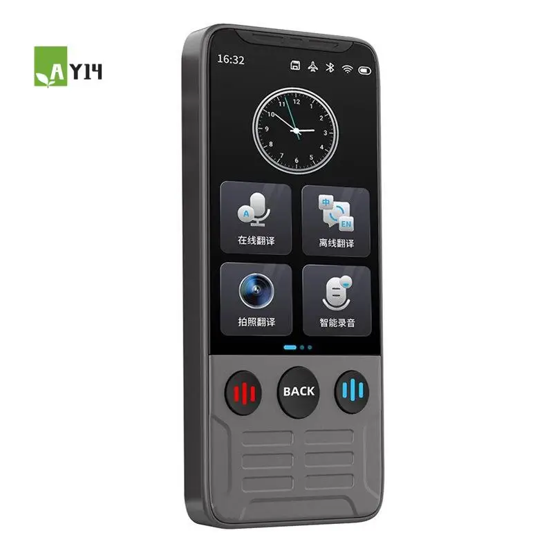 

AY14 - 3,5-дюймовый AI-переводчик речи и фото, поддержка 142 языков, онлайн-перевод, чат в реальном времени