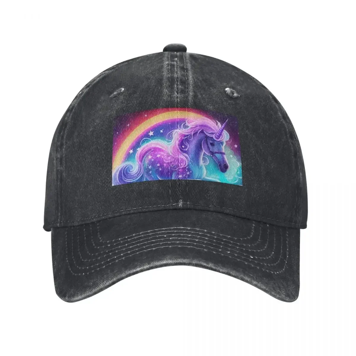 Adorable Purple Unicorn Baseball Cap Wild Ball Hat Christmas Hat Designer Hat Beach Baseball Men Women's