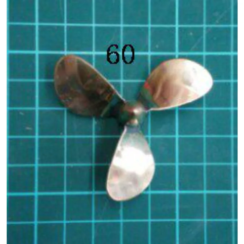Brass propeller simulation ship model propeller sailing model civil metal propeller 60mm diameter