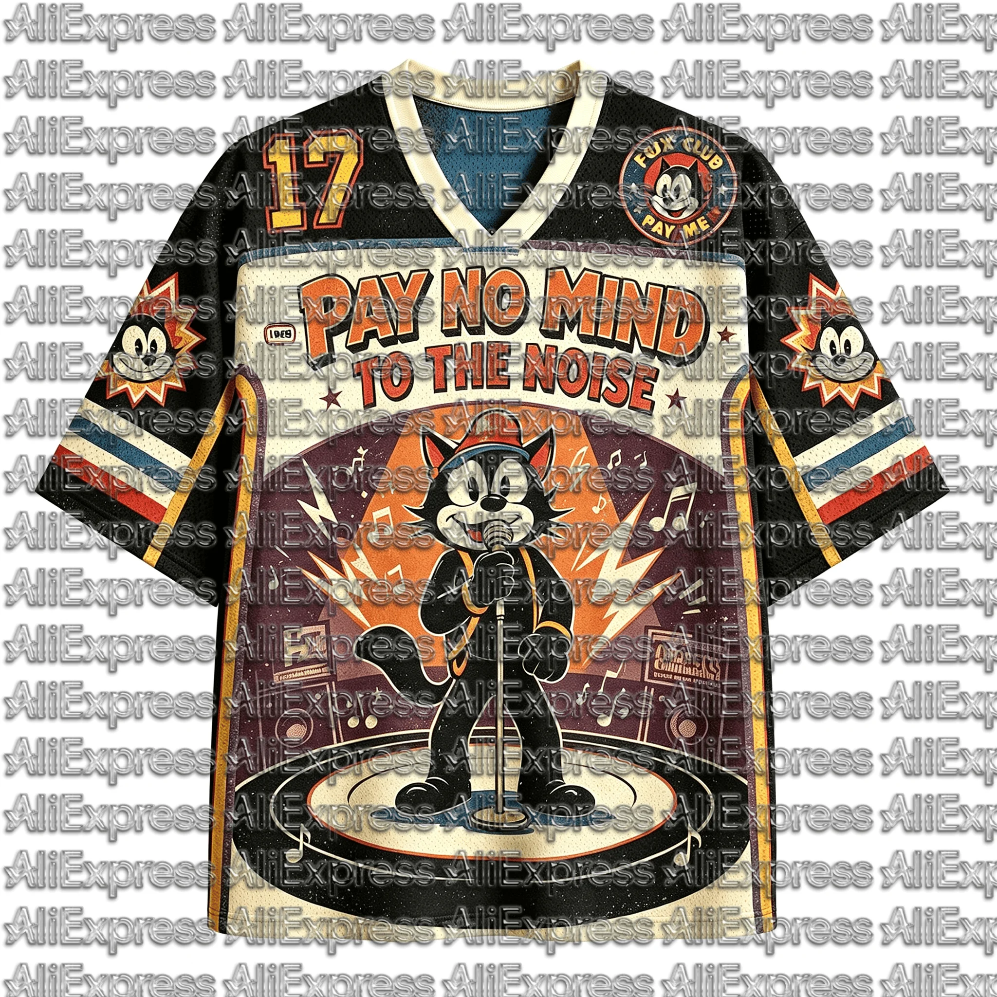 2026 Popular 80s Themed Sports Fashion Short Sleeved V-neck Mesh Streetwear Retro Band Movie Game Fan Gift T-shirt