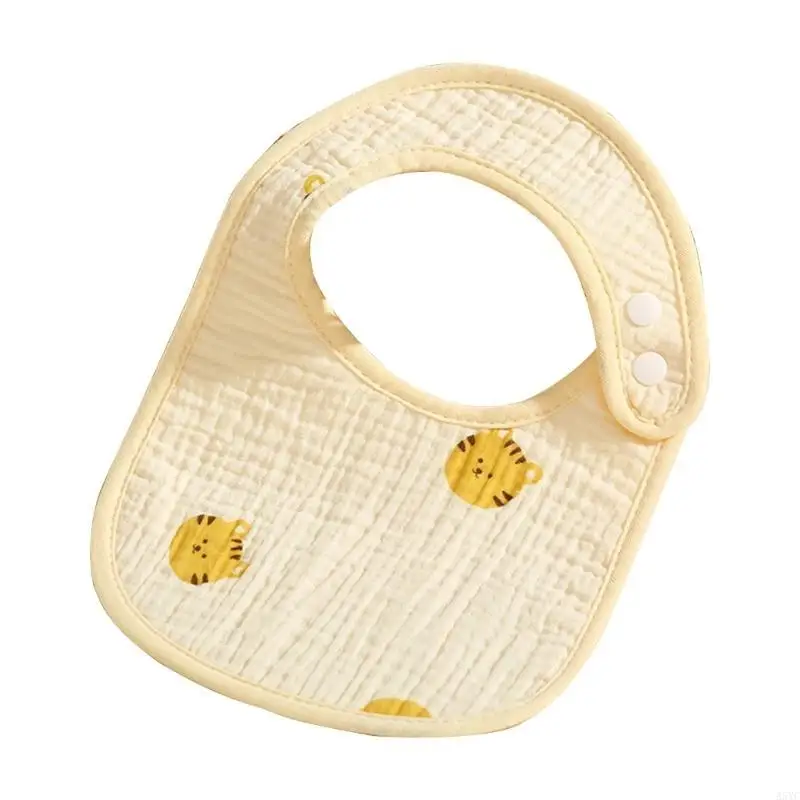 

A5YC Breathable Saliva Towel Toddlers Feeding Bib Cotton Drooling Towel for Infants