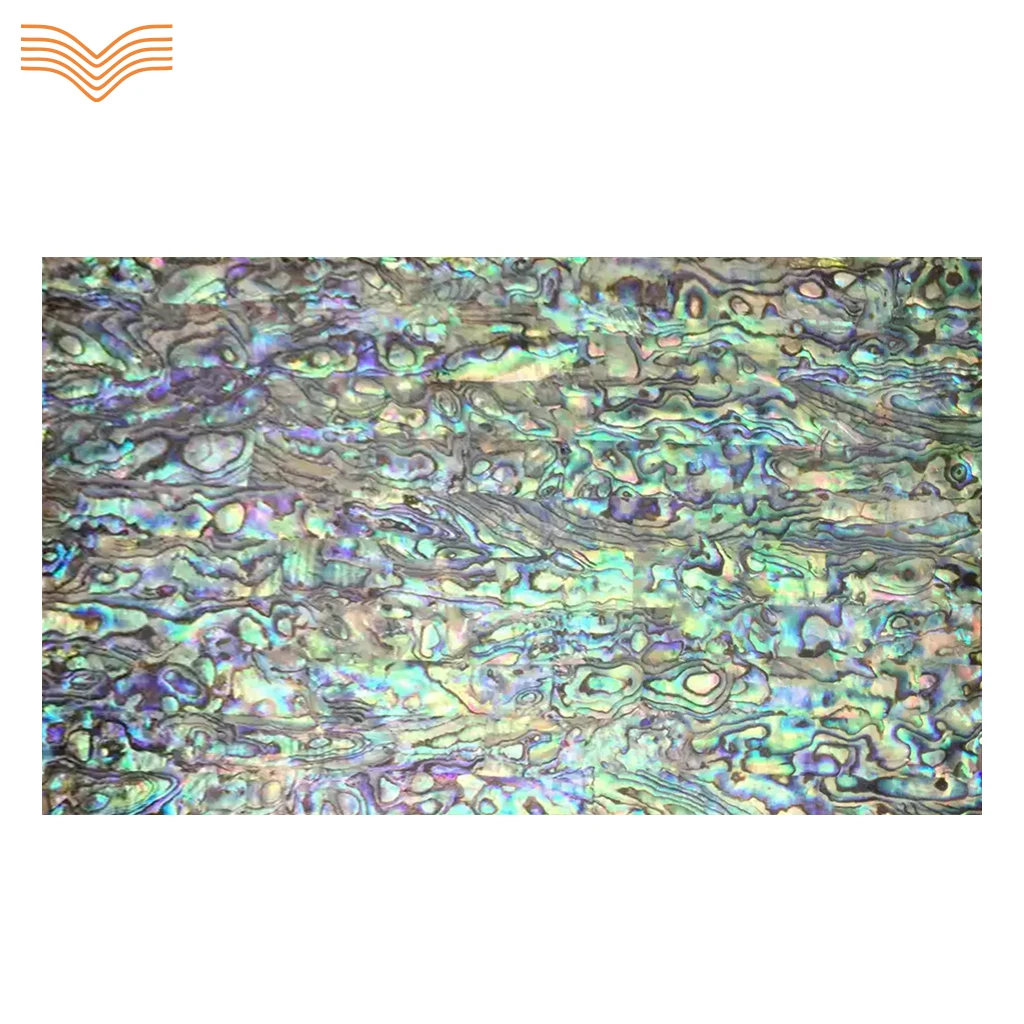 Premium Abalone Freshwater Shell Veneer Blue Green Grain Marquetry Inlay Sheets for Lacquer Painting Craft DIY Decor