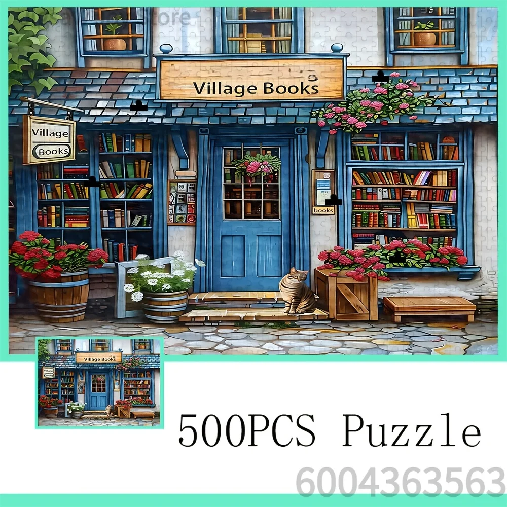 Creative Artistic Building Facade & Fantasy Nature Scene Jigsaw Puzzle Paper Board Game Kids Adults Intelligence Development Toy
