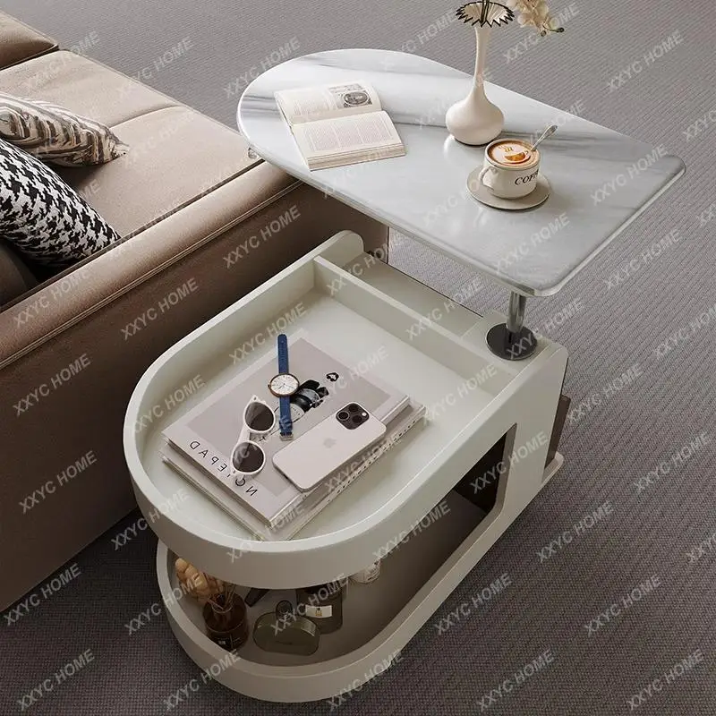 A Wheels Aesthetic Coffee Table Modern Storage Lift Luxury Design Side Table Small Center Unique Mesa De Centro