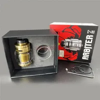 Vape Pen Arbiter RTA Rebuildable Tank 28mm 4ml/6ml Dual Single Coil Build Top to Bottom Airflow Leakproof Tank for 510 Box Mod