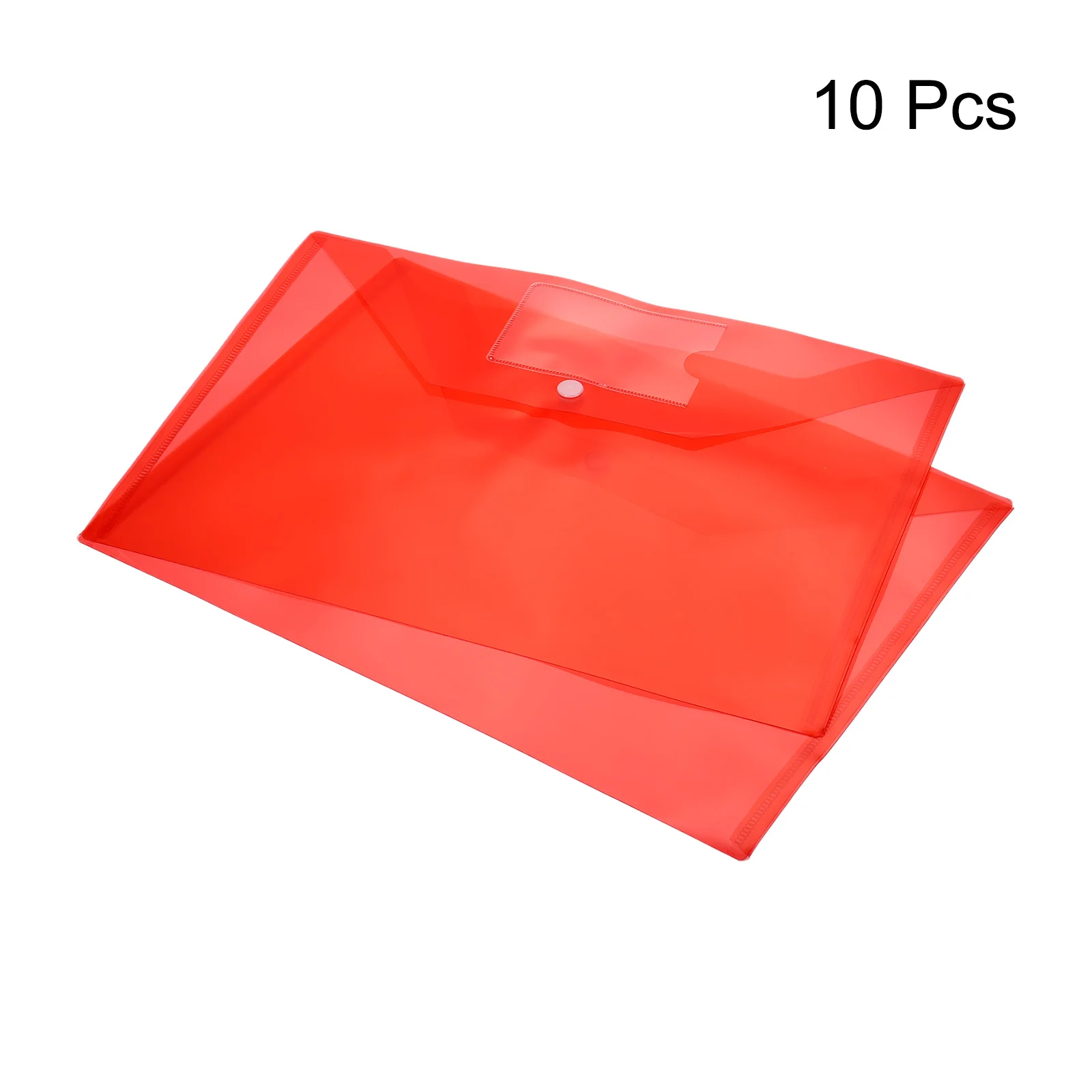 10/20Pcs A4 File Folders Plastic Envelopes Folder with Snap Closure Documents Organizer for Office Business Stationery Supplies