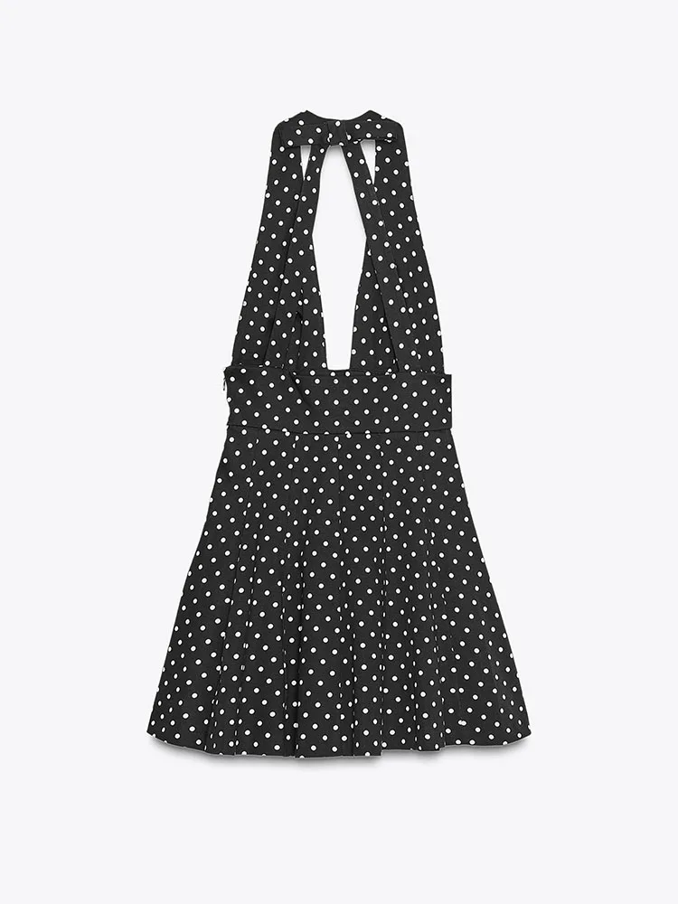 

Новое летнее поступление, женское круглое платье Ne Bal Svel Ele, ажурное платье в горошек Par Dr