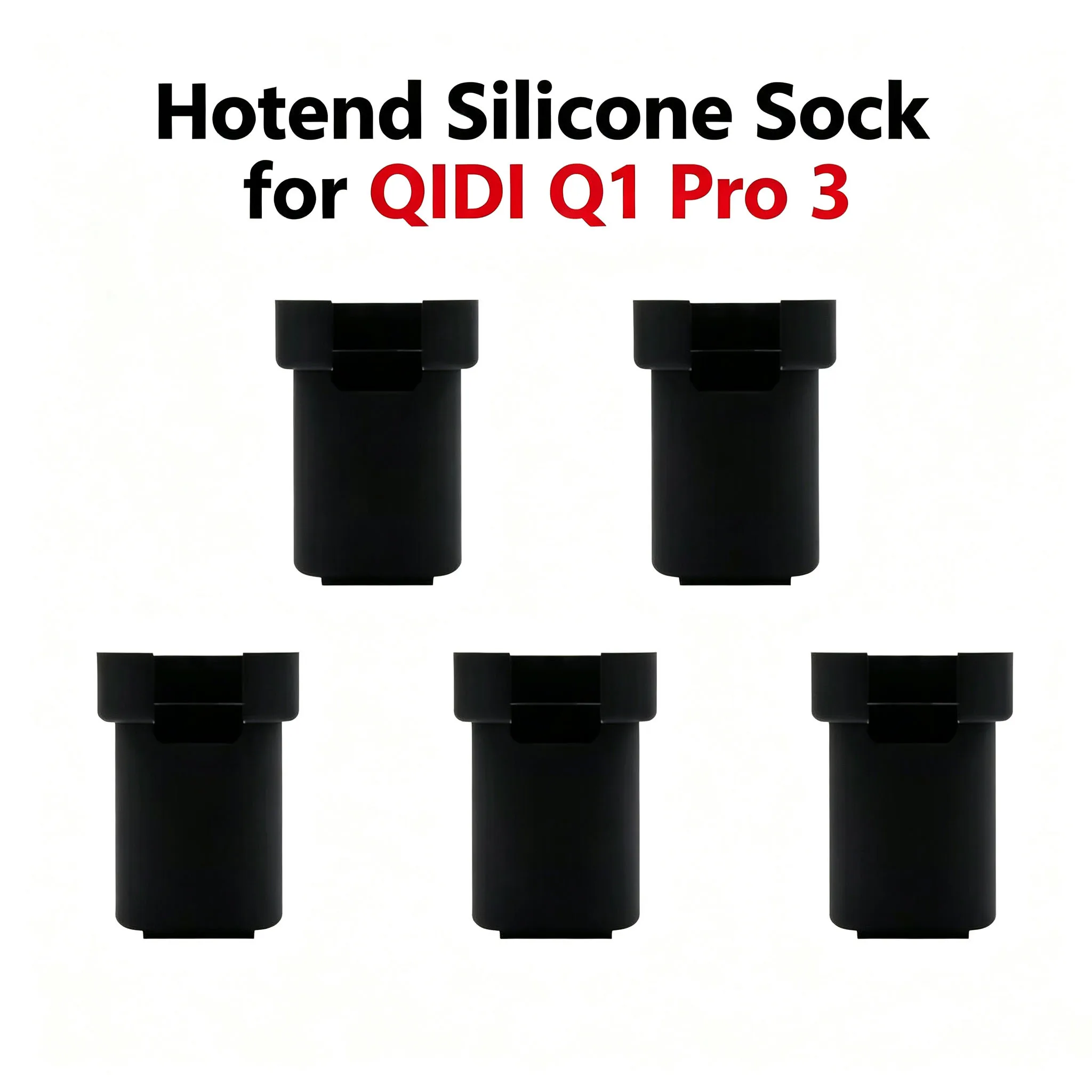 Hotend Silicone Sock Protector for QIDI Q1 Pro 3 High Temperature Heat Insulation Cover 3D Printer Replacement Parts