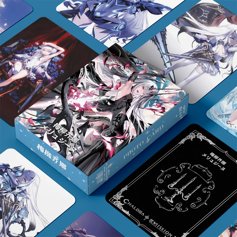 55pcs/Box FGO Fate Grand Orde Melusine Mini Card Laser Lomo Card Fans Collection Gifts