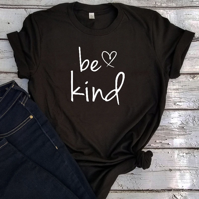 

Be Kind Love Shirt Mama Fashion Be Kind Tshirt Cute Womens Classic Vintage Korean Clothes Inspirational 2022 New Tee M