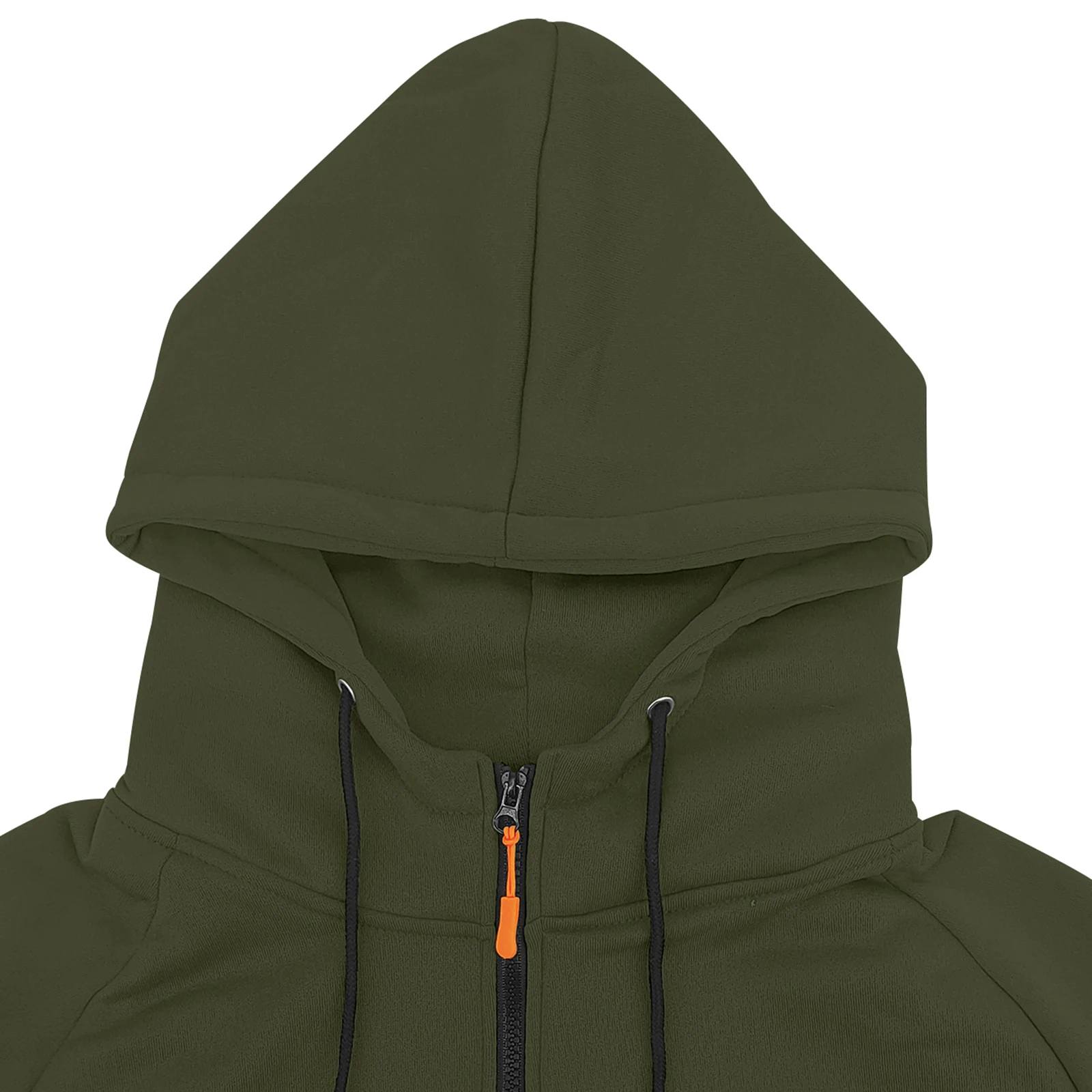 Men's Casual Zip-Up Hoodie Long Sleeve Solid Hooded Jacket with Pockets for Spring And Fall