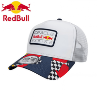2025 New Summer Trendy Red Bull Sun Hat Verstappen Same Red Bull Racing Hat Men's and Women's Adjustable Red Bull Baseball Hat