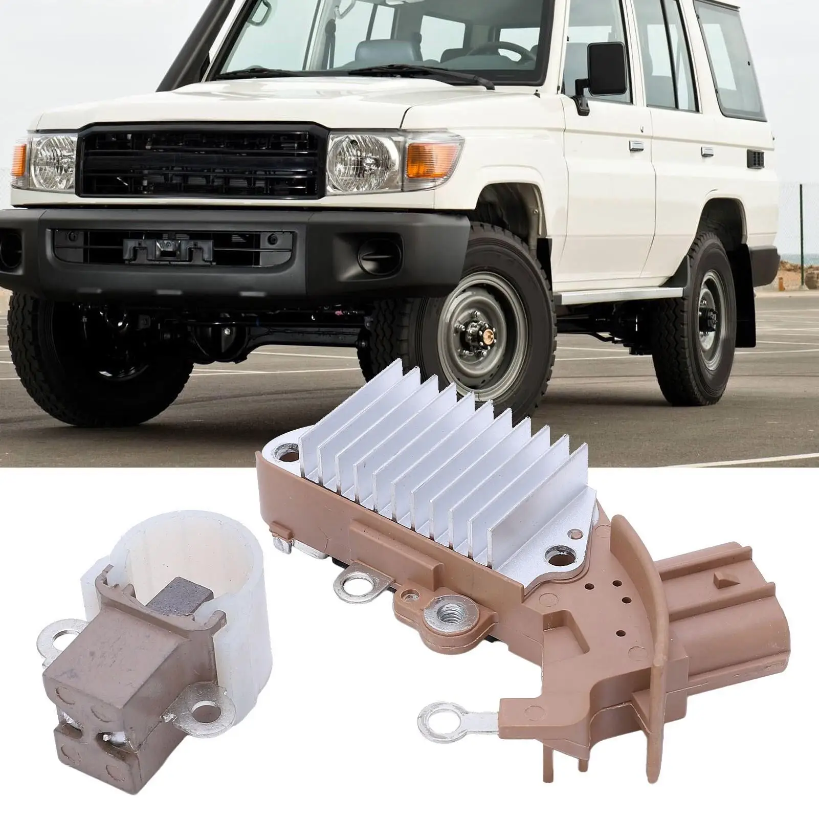 1260001810 Simple Installation Alternator Regulator Brush Holder Set Aluminium Alloy Professional High Strength for car
