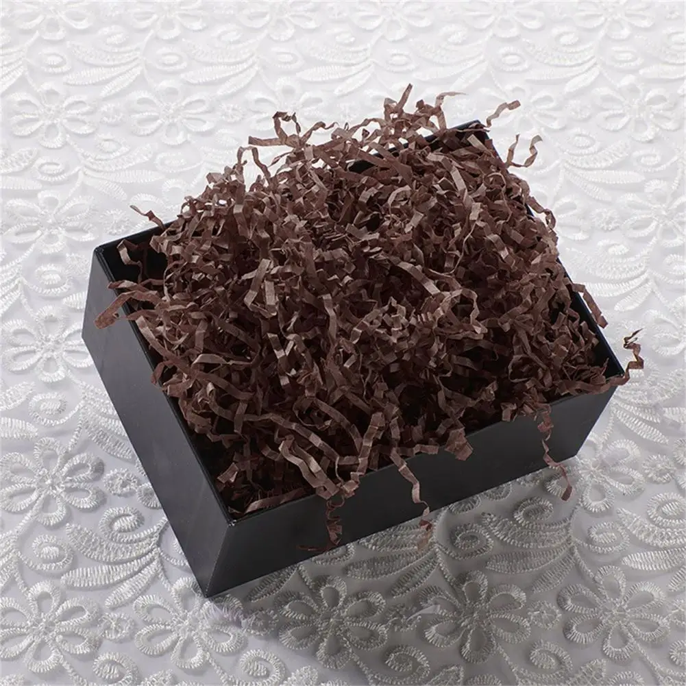 Бумажная рафия измельченная бумага, красочные декоративные экологически чистые материалы для наполнения подарочных коробок, аксессуары для свадебного декора