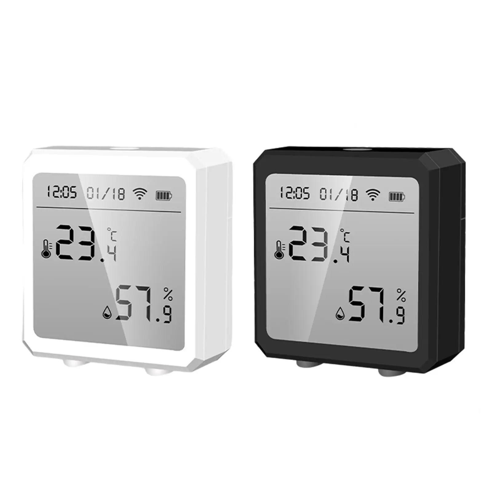 

Humidity Meter Temperature Monitor WiFi Monitor Alerts Indoor Outdoor Mini Gauge Gauge Indicator Temp and Humidity for for Tuya