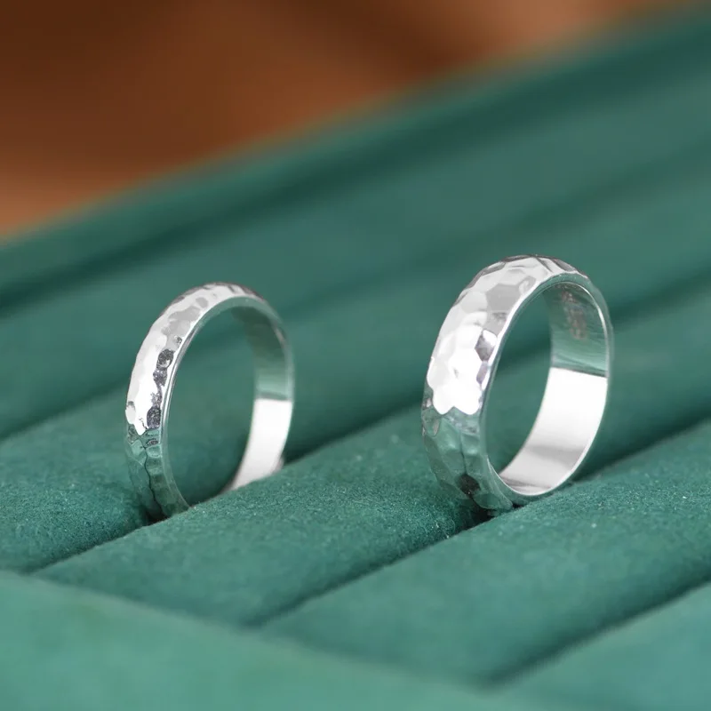 

Необычные кольца из нейтрального серебра для женщин и мужчин, кольцо из стерлингового серебра 925 пробы, простые модные глянцевые серебряные украшения