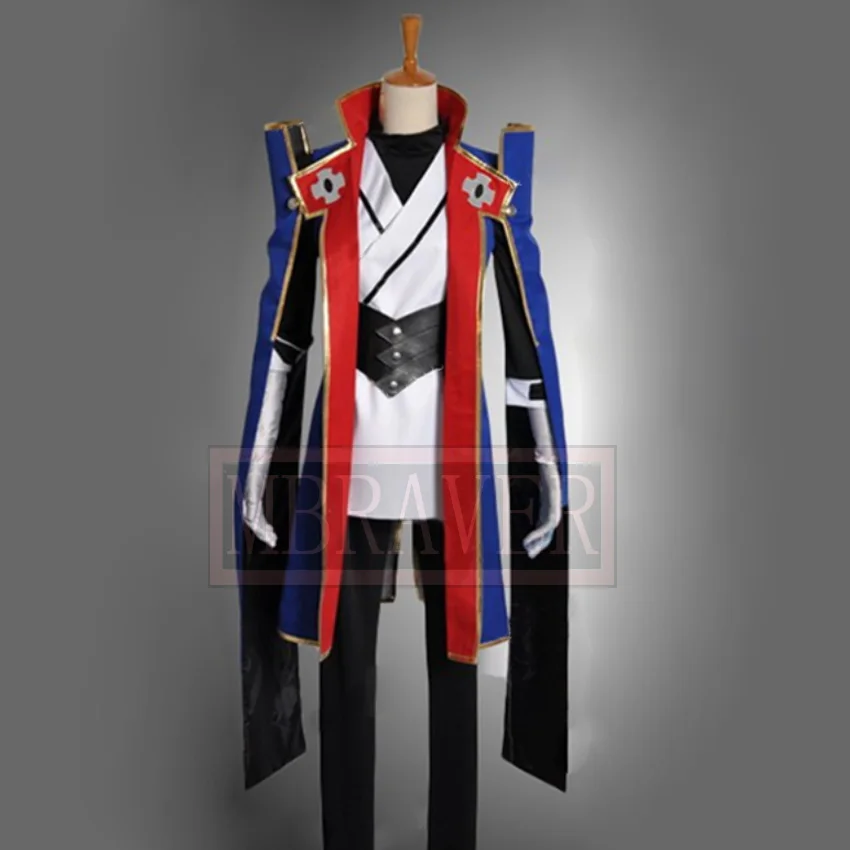 Blazblue Jin Kisaragi Cosplay Costume Halloween Party Christmas Uniform Custom Made Any Size