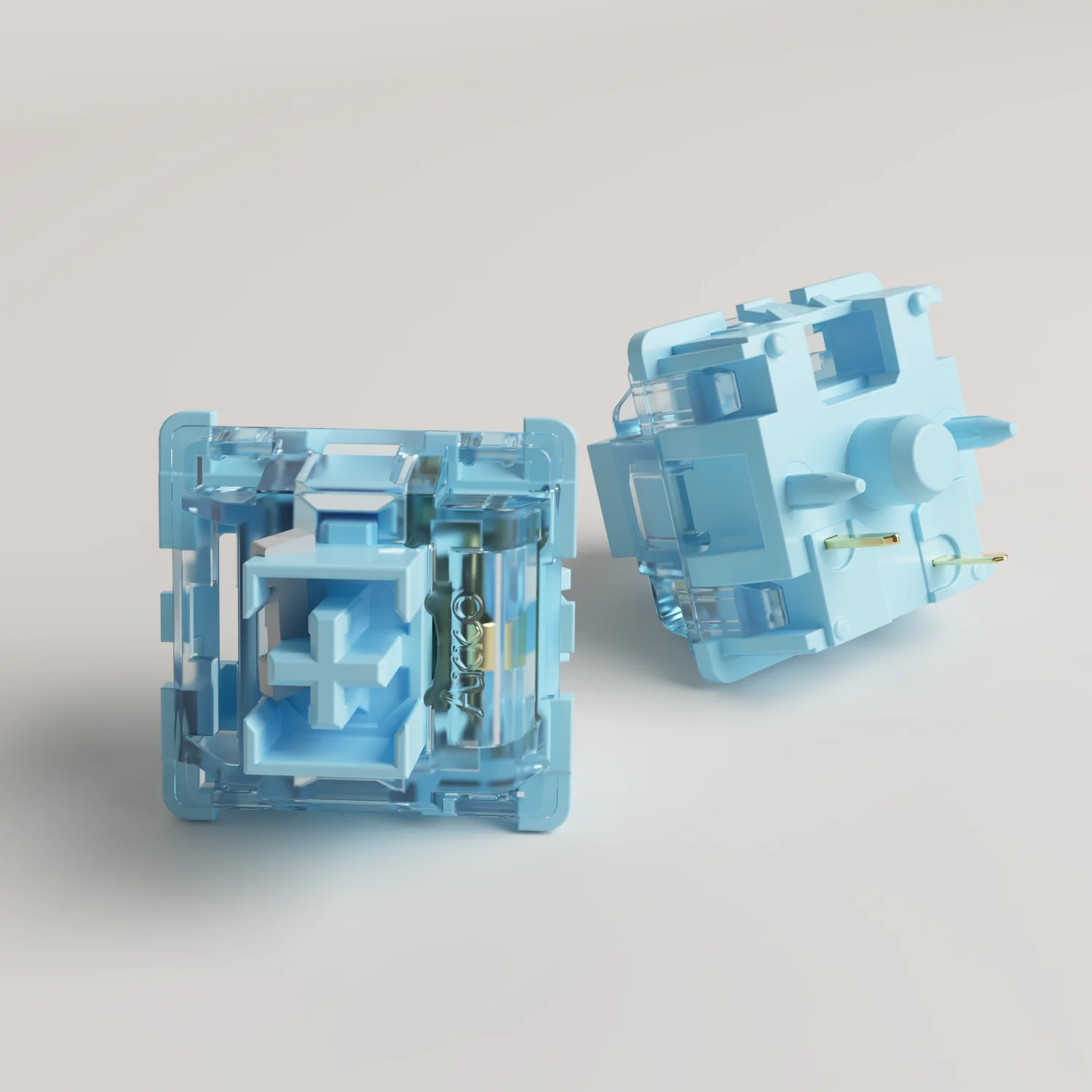 Akko V3 Cream Blue Pro przełącznik 5 Pin 45gf przełącznik dotykowy z pyłoszczelnym trzpieniem kompatybilny z klawiatura mechaniczna MX (45 szt.) — zdjęcie produktu 5