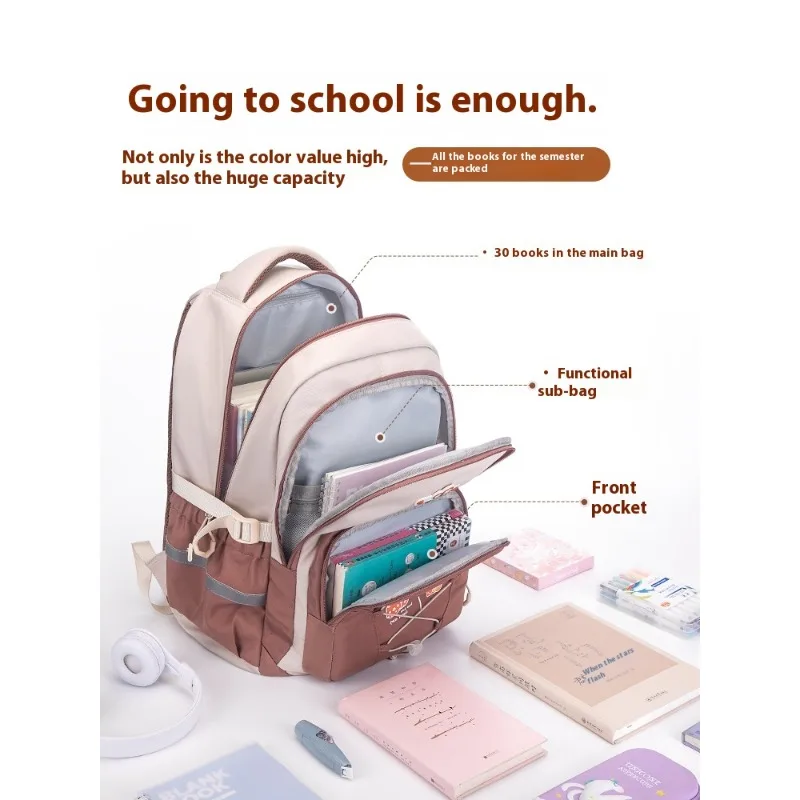 Children School Bags For Girls Large Schoolbag Kawaii Primary School Backpack Kids Book Bag Waterproof Travel Rucksack
