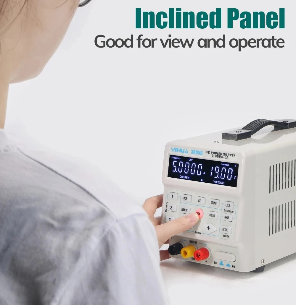 

30V 5A Adjustable DC Power Supply YIHUA 3005D, 150W for Soldering Stations & Electronics Repair