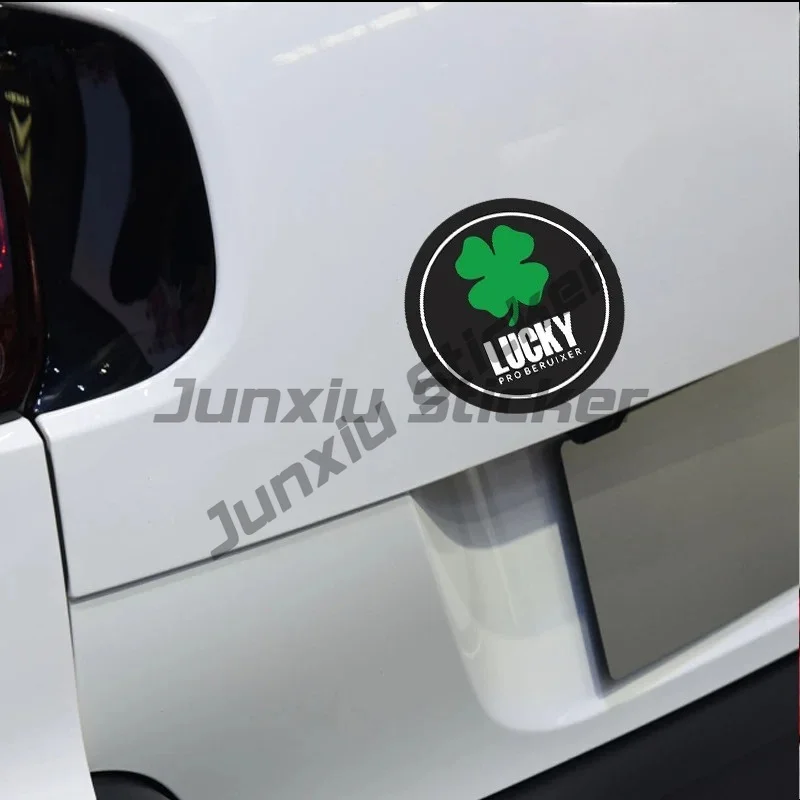 Four-leaf Clover Lucky LUCKY Car Side Window Glass Body Sticker Interior Cover Scratch Sticker