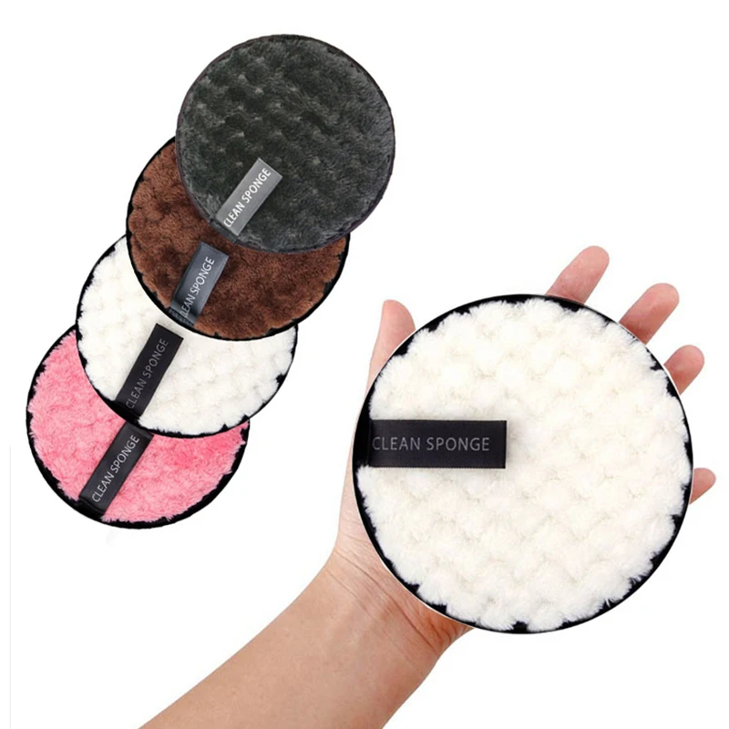 Make-Up Remover Pads Herbruikbare Gezicht Handdoek Make-Up Doekjes Doek Wasbare Wattenschijfjes Ananas Raster Huidverzorging Puff Tool