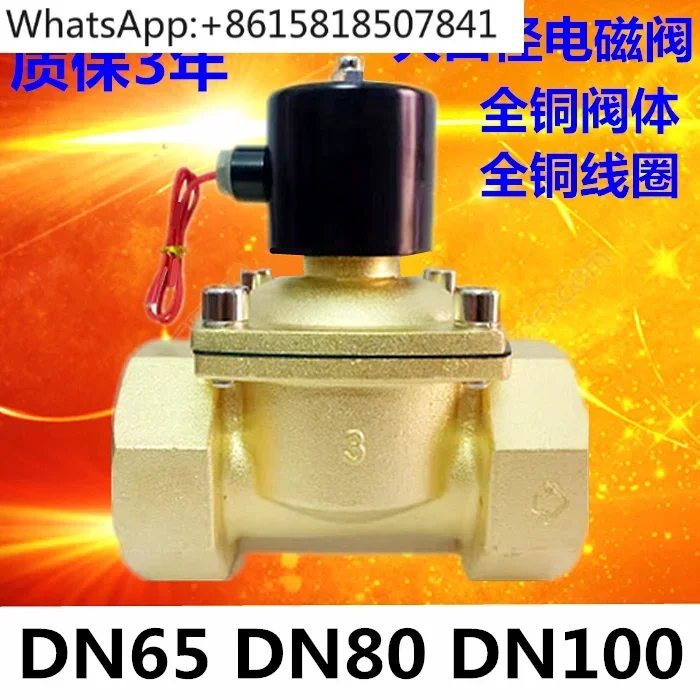 Normally closed solenoid valve Water valve 3 inch AC220V DC24V DC12V DN65 DN80 DN100