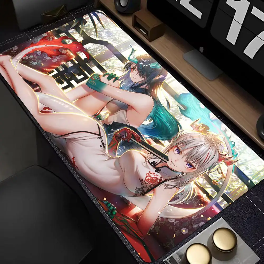 Arknights Mouse Pad Cute HD Mousepad Pad Extended Gaming Keyboard  LargeMousepad 90x40cm XXL Gamer Mousepad
