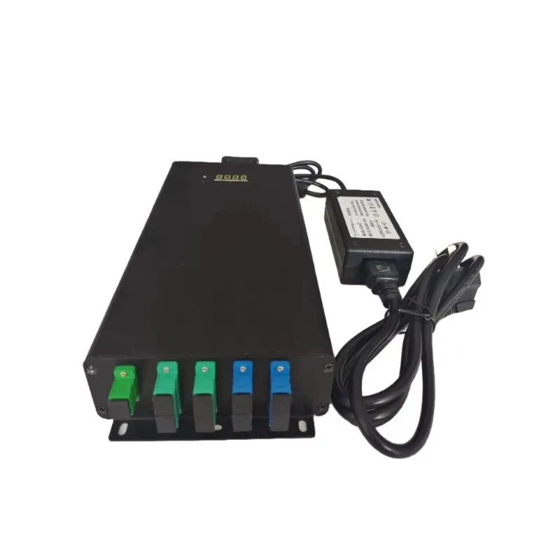 Mini 1550nm Fiber Optic Equipment Cable TV Optical Amplifier, Output 4x17dBm 4