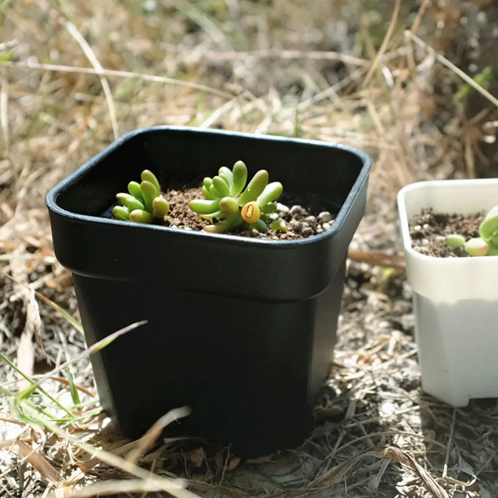 

Thickened Matte Flower Pot Small Nursery Pots Multipurpose Plastic Planters Lightweight Durable Reusable Drainage Holes Suitable