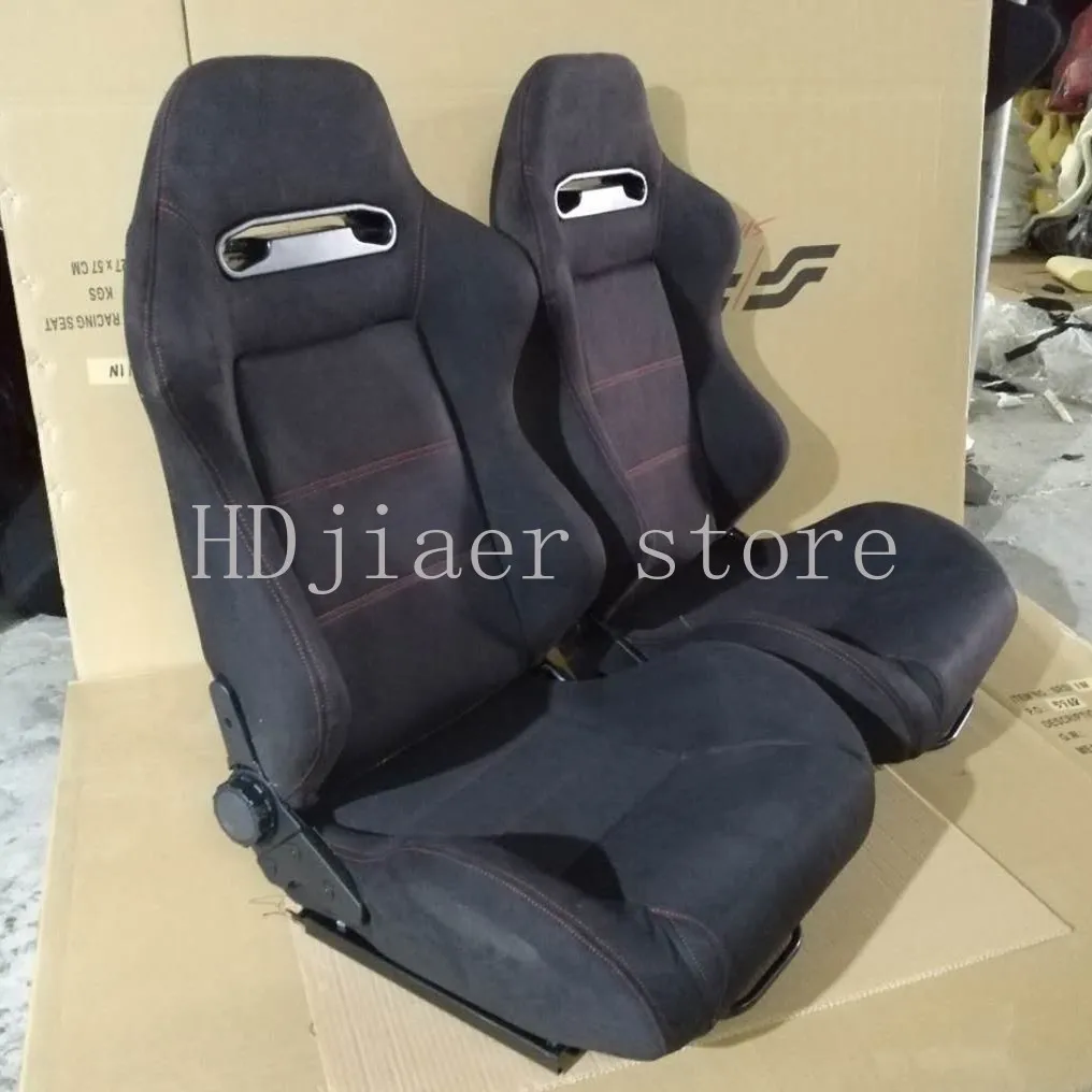 

Suede sports racing seat, the new favorite of modified car seats with double recliners and double slides》