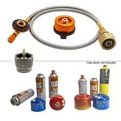 Adaptador de recarga de Gas para estufa de Gas, Conector de horno de tanque de Gas al aire libre, adaptador de llenado de cilindro, accesorios, convertidor de válvula