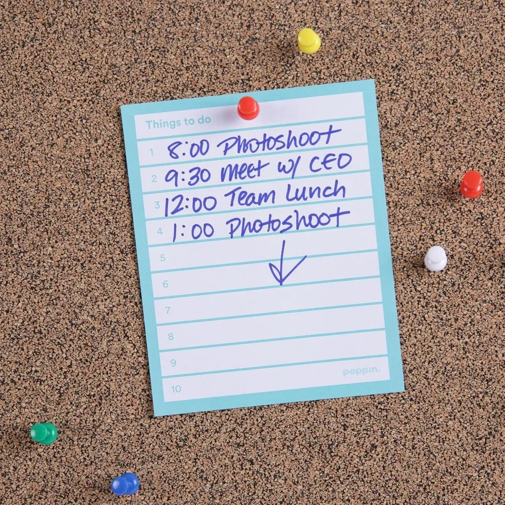 Tableau en liège auto-guérison 36x24 avec cadre noir – Tableau d'affichage durable pour le bureau et la maison pour les professionnels