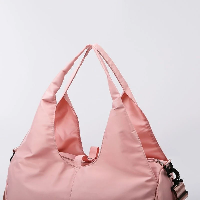 Women Large Capacity Yoga Fitness Bag Unisex Short Trip Travel Duffle Bag Hand Shoulder Portable Trip Storage Sports Bag image 5