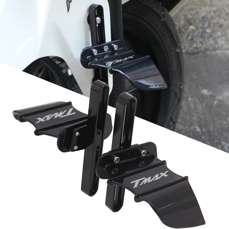 

JIMOTORSU Motorcycle Accessories Front Wheel Fixed Wind Wing Bat Wing Front Wheel Deflector Compatible With TMAX560 TMAX530