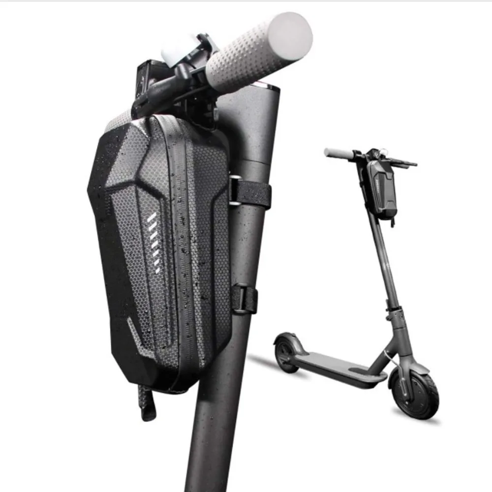 

EVA PU Electric Scooter Bag Large Capacity Waterproof Handlebar Storage Bag Zipper Closure Scooter Storage Bag Daily Commute