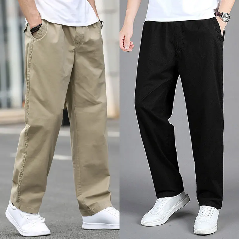 

Fashion Cargo Pants for Men Loose Straight Pocket Pants Cotton Work Wear Trousers Clothing Joggers Hiking Men's Sweatpants