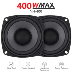 1Piece 4 Inch 400W 2 Way Car HiFi Coaxial Speaker Vehicle Door Auto Audio Music Stereo Subwoofer Full Range Frequency Speaker