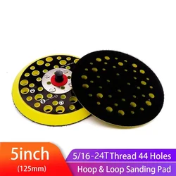 5 inç 125mm 44 delik zımpara destek pedi kanca & döngü zımpara pedleri 5/16