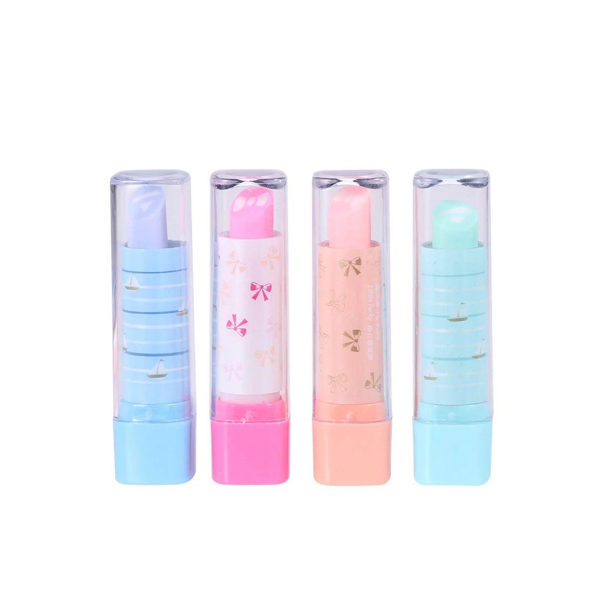 

10 Pcs Erasers for Kids Lipstick Korean Version Pencil Novelty Stationery Student Child