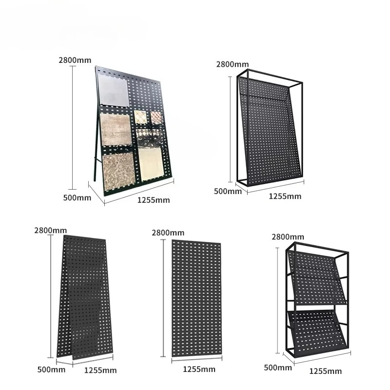 &c Custom Punching Plate Ceramic Tile Wood Flooring Hardwood Timber Stand Stone Marble Quartz Metal Rack Pegboard Bracket