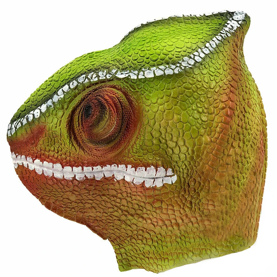 Hot Sale Spiny Lizard Mask Animal Head Mask Snake Mask Realistic Reptile Mask Leopard Masks Halloween Costume For Adult