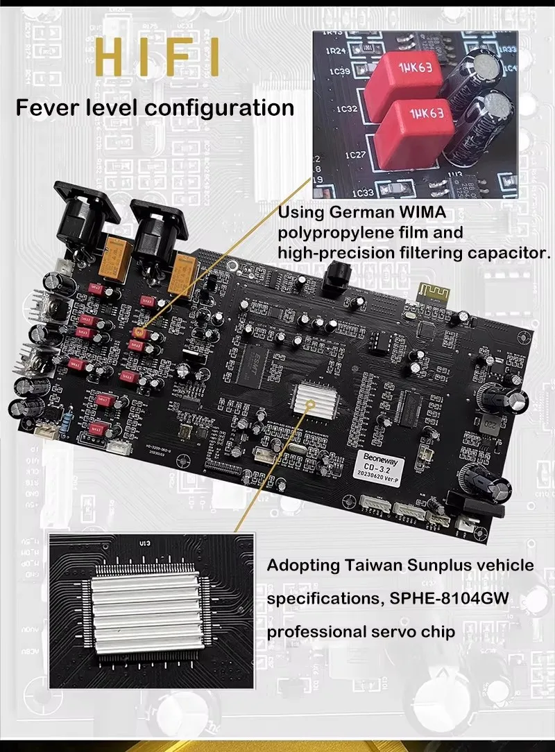 Aiyima smsl CD-3.2 tubo eletrônico de alta fidelidade cd player transistor superior push capa controle remoto bluetooth usb lossless leitor áudio