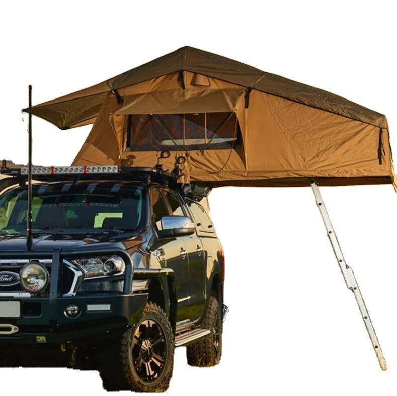 

2021 New 4x4 Car Accessories Outdoor Off-road Camping Canvas Roof Top Tent 5 Person For Camping