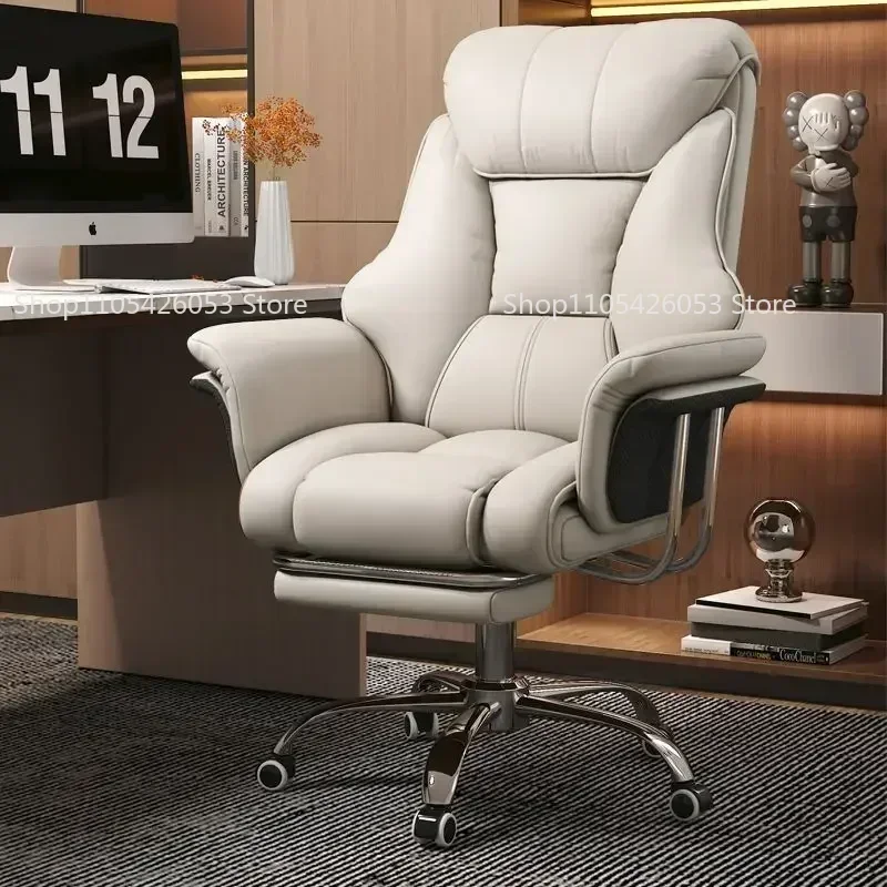 New Boss Chair Home Office Computer Comfortable Sofa Study Room Can Lie Down And Rotate