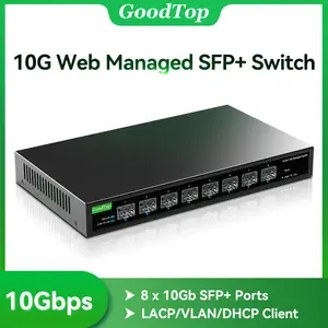 美品】 keepLiNK 8ポート10Gbps SFP スイッチングハブ L2 スマート 