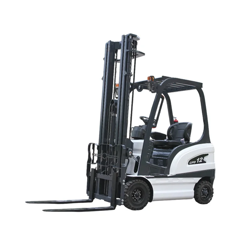 

1.2 ton mini portable telescopic lift hydraulic forearm lift crane workshop folding electric forklift