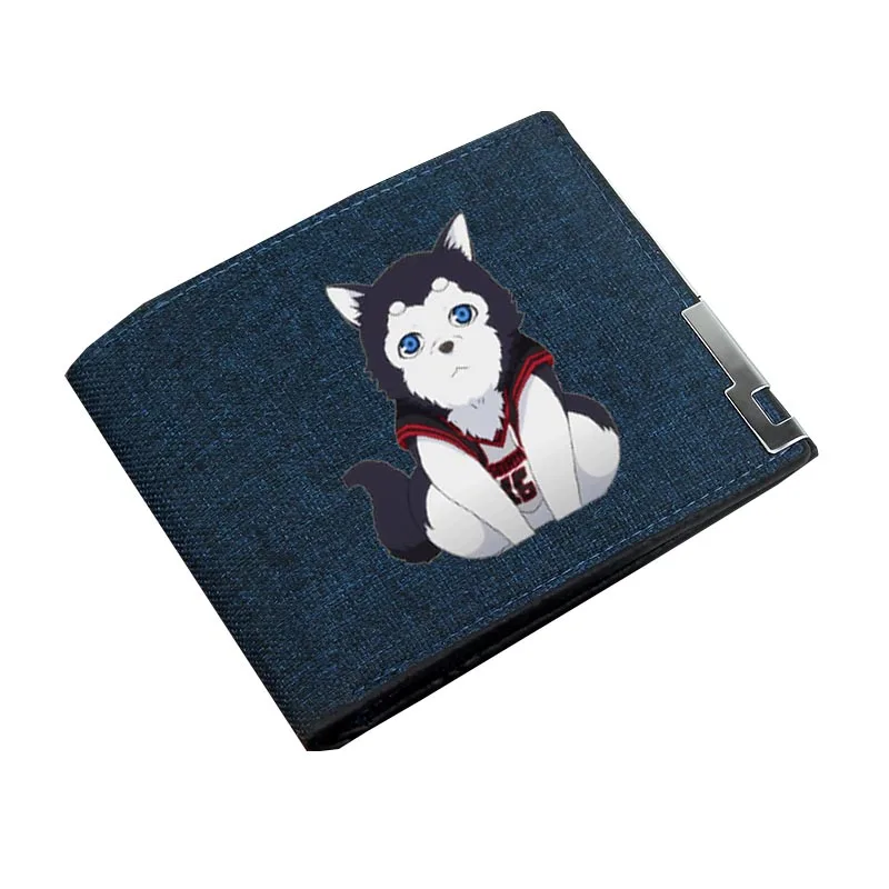 Anime Game Kuroko's Basketball Wallet Boy Gril Cartoon Coin Purse Teenager Canvas Wallet Casual Cash Holder Bi-Fold Short Wallet